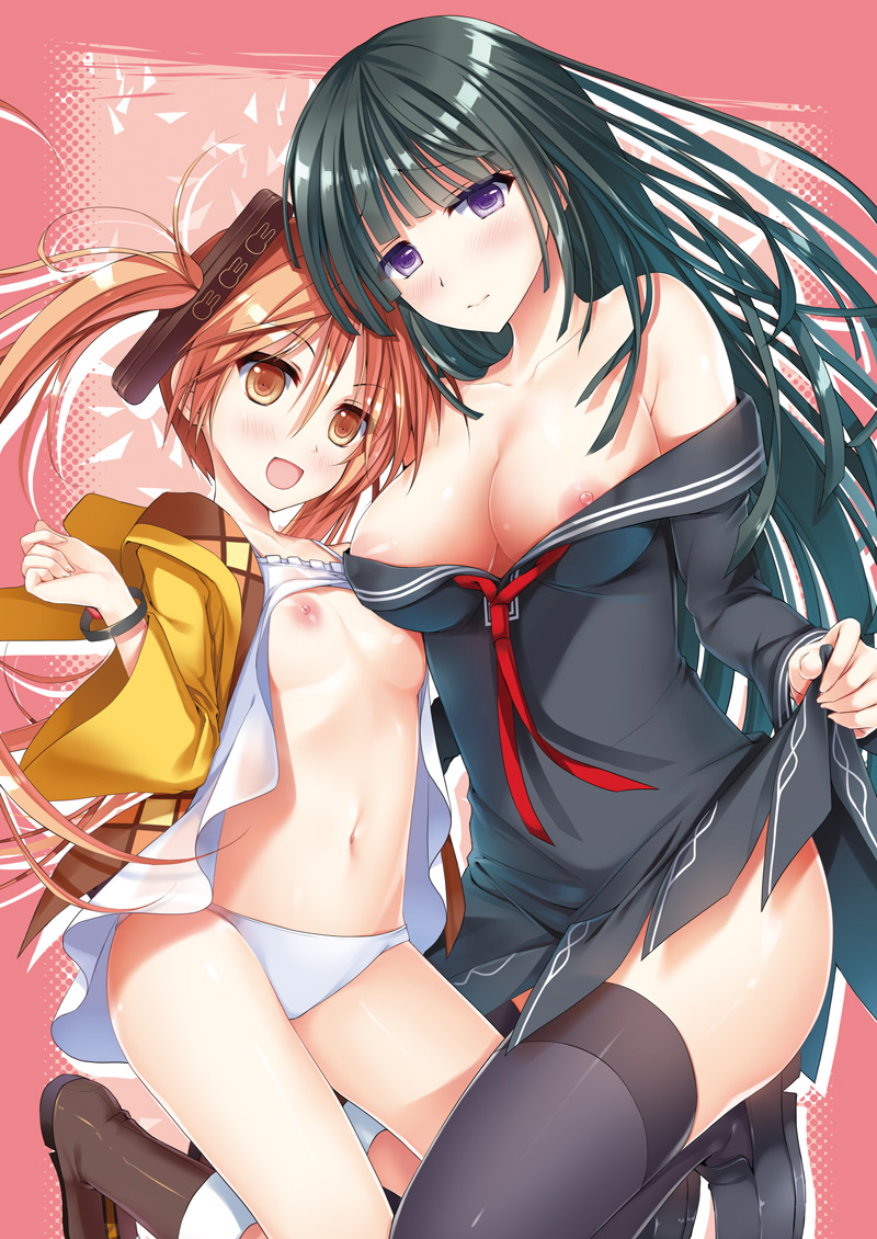 Twinbox Circle Twinbox Black Bullet Aihara Enju Tendou Kisara Breasts